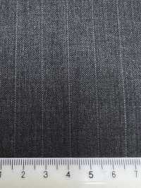 5MK0193 MIYUKI EVER WOOL Striped Gray[Textile] Miyuki Woolen Mills Sub Photo