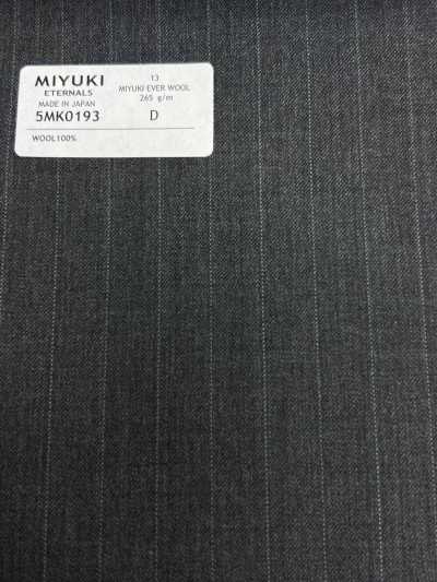 5MK0193 MIYUKI EVER WOOL (Miyuki Ever Wool) Stripe Gray