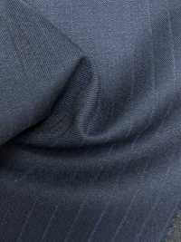 5MK0215 MIYUKI EVER WOOL Shadow Stripe Navy[Textile] Miyuki Woolen Mills Sub Photo