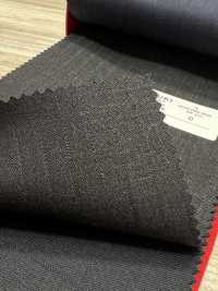 5MK0226 MIYUKI EVER WOOL Shadow Stripe Charcoal Heaven Gray[Textile] Miyuki Woolen Mills Sub Photo