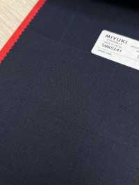 5MK0241 MIYUKI EVER WOOL Shadow Windowpane Navy[Textile] Miyuki Woolen Mills Sub Photo