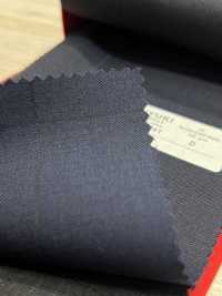 5MK0241 MIYUKI EVER WOOL Shadow Windowpane Navy[Textile] Miyuki Woolen Mills Sub Photo