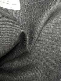 5MK0252 MIYUKI EVER WOOL Shadow Windowpane Charcoal Heaven Gray[Textile] Miyuki Woolen Mills Sub Photo