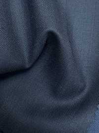 5ML0262 MIYUKI EVER WOOL Herringbone Dark Navy[Textile] Miyuki Woolen Mills Sub Photo