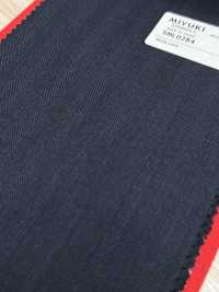 5ML0284 MIYUKI EVER WOOL Herringbone Blue[Textile] Miyuki Woolen Mills Sub Photo