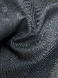 5ML0284 MIYUKI EVER WOOL Herringbone Blue[Textile] Miyuki Woolen Mills Sub Photo