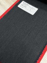 5ML0295 MIYUKI EVER WOOL Herringbone Charcoal Heaven Gray[Textile] Miyuki Woolen Mills Sub Photo