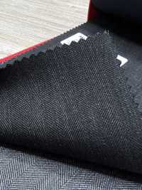 5ML0295 MIYUKI EVER WOOL Herringbone Charcoal Heaven Gray[Textile] Miyuki Woolen Mills Sub Photo