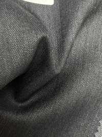 5ML0295 MIYUKI EVER WOOL Herringbone Charcoal Heaven Gray[Textile] Miyuki Woolen Mills Sub Photo