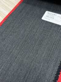 5ML0306 MIYUKI EVER WOOL Herringbone Gray[Textile] Miyuki Woolen Mills Sub Photo