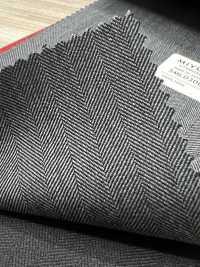 5ML0306 MIYUKI EVER WOOL Herringbone Gray[Textile] Miyuki Woolen Mills Sub Photo