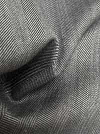 5ML0306 MIYUKI EVER WOOL Herringbone Gray[Textile] Miyuki Woolen Mills Sub Photo