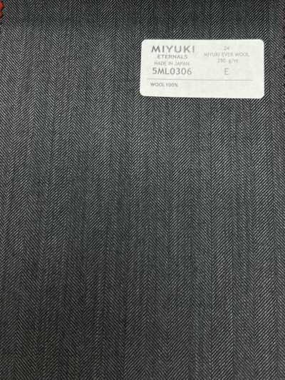 5ML0306 MIYUKI EVER WOOL (Miyuki Ever Wool) Herringbone Gray
