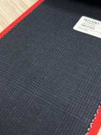 5ML0365 MIYUKI EVER WOOL Glen Check Navy[Textile] Miyuki Woolen Mills Sub Photo
