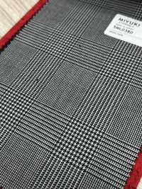 5ML0380 MIYUKI EVER WOOL Glen Check Gray[Textile] Miyuki Woolen Mills Sub Photo