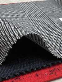 5ML0380 MIYUKI EVER WOOL Glen Check Gray[Textile] Miyuki Woolen Mills Sub Photo