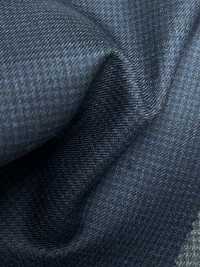 5ML0391 MIYUKI EVER WOOL (Miyuki Everwool) Houndstooth Navy[Textile] Miyuki Woolen Mills Sub Photo