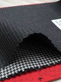 5ML0402 MIYUKI EVER WOOL (Miyuki Everwool) Houndstooth Charcoal Heaven Gray[Textile] Miyuki Woolen Mills Sub Photo