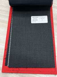 5ML0402 MIYUKI EVER WOOL (Miyuki Everwool) Houndstooth Charcoal Heaven Gray[Textile] Miyuki Woolen Mills Sub Photo