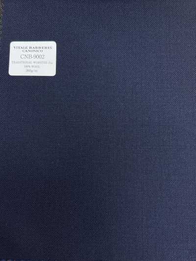 CNB9002 CANONICO Traditional Worsted 21μ Navy Blue Solid