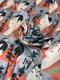 TPS2002 Toshusai Sharaku Print Lining, Repeat Pattern Sub Photo
