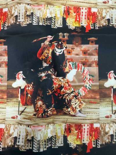 TPT1004 Iwami Kagura Printed Lining Repeat Pattern