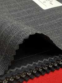 2MK4421 26SS Miyuki Textile MIYUKI ESSENTIALS ACTIVA Charcoal Heaven Gray Stripe Miyuki Woolen Mills Sub Photo