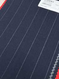 2MK4432 26SS Miyuki Textile MIYUKI ESSENTIALS ACTIVA Navy Stripe Miyuki Woolen Mills Sub Photo