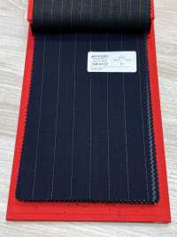 2MK4432 26SS Miyuki Textile MIYUKI ESSENTIALS ACTIVA Navy Stripe Miyuki Woolen Mills Sub Photo