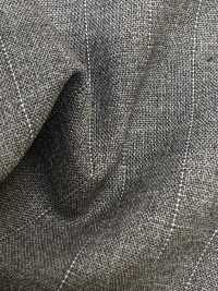 2MK4443 Textile MIYUKI ESSENTIALS ACTIVA Medium Gray Stripe Miyuki Woolen Mills Sub Photo