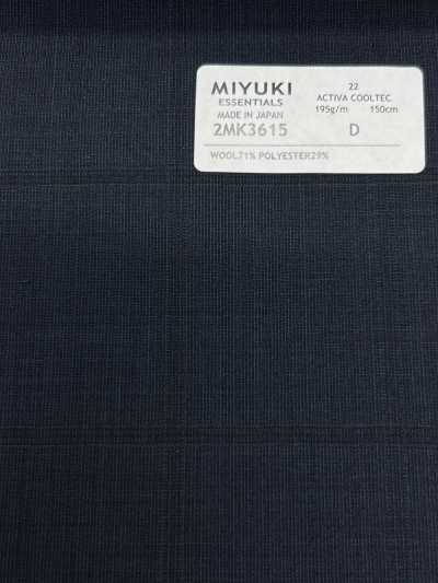 2MK3615 26SS Miyuki Fabric MIYUKI ESSENTIALS ACTIVA ACTIVA COOLTEC Navy Check