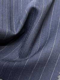 2ML4556 26SS Miyuki Textile MIYUKI Essentials TROPICS Navy Stripe Miyuki Woolen Mills Sub Photo