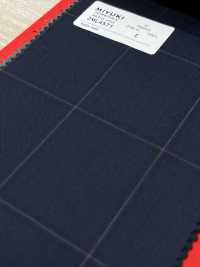 2ML4571 26SS Miyuki Textile MIYUKI Essentials TROPICS Navy Check Miyuki Woolen Mills Sub Photo