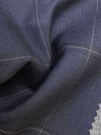 2ML4571 26SS Miyuki Textile MIYUKI Essentials TROPICS Navy Check Miyuki Woolen Mills Sub Photo