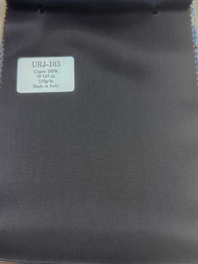 URJ-103 Italian-made 100% Cupra Printed Lining, Plain, Charcoal