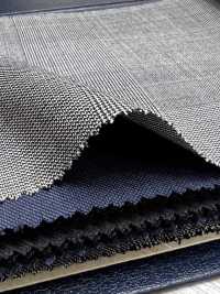 M02053-9 KUNISHIMA1850 Exclusive Line [Extrafine Wool 140's] Black And White Glen Check[Textile] Kunishima Co., Ltd. Sub Photo