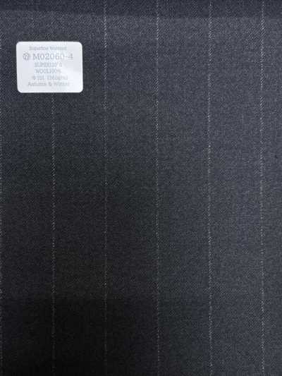 M02060-4 KUNISHIMA1850 Exclusive Line [Superfine Worsted] Gray Chalk Stripe
