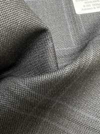 M02063-5 KUNISHIMA1850 Exclusive Line 【Superfine Worsted】Gray Check[Textile] Kunishima Co., Ltd. Sub Photo