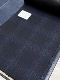 M02064-2 KUNISHIMA1850 Exclusive Line 【Superfine Worsted】Navy Heathered Check[Textile] Kunishima Co., Ltd. Sub Photo