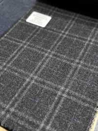M02065-4 KUNISHIMA1850 Exclusive Line 【Superfine Worsted】Gray Heather Check[Textile] Kunishima Co., Ltd. Sub Photo