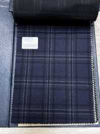 M02045-3 KUNISHIMA1850 Exclusive Line 【SOMO CASHMERE 100%】 Navy 3D Check[Textile] Kunishima Co., Ltd. Sub Photo