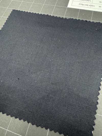 1AFJ92-1 [While Supplies Last] Nikke Textile Fabric MAFsuper120's Navy S Over Roll