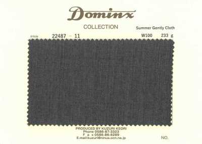 22487-11 Summer Gently Cloth 100% Wool DOMINX (Dominks) Dark Gray