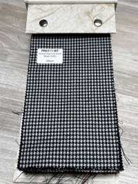 PR6511-WT Standard Japanese-made Premium Super120's Stretch Houndstooth Gray[Textile] Additional Images