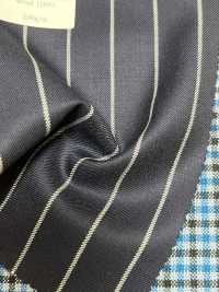 PR6521-NV Standard Japanese Premium Super120's Stretch Stripe Navy[Textile] Additional Images