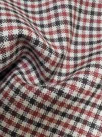 MH6511-BR Standard Japanese Wool Mohair Worsted (Tonic Style) Check Brown[Textile] Additional Images