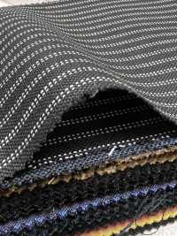 MH6521-BK Standard Japanese Wool Mohair Worsted (Tonic Style) Stripe Black[Textile] Additional Images