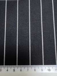 SK5524-BK Standard Japanese Silk Wool Stretch Stripe Black[Textile] Additional Images