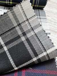 SK5536-GY Standard Japanese Silk Wool Stretch Check Gray[Textile] Additional Images