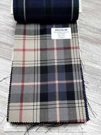 SK5536-BE Standard Japanese Silk-Wool Stretch Check Beige[Textile] Additional Images